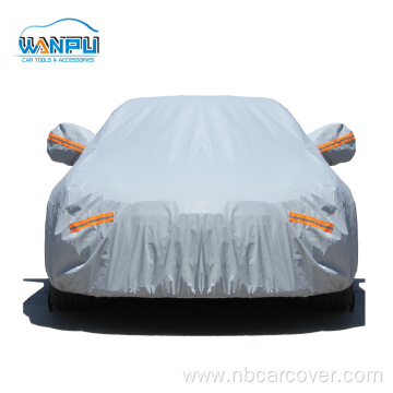 Custom Waterproof UV Protection reflective stripe Car Cover